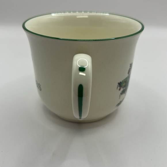 Spode Christmas Tree Baby 1st Christmas Mug with Green and Red Accents - Picture 5 of 13